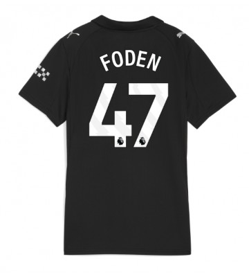 Manchester City Phil Foden #47 Udebanetrøje Dame 2025-26 Kortærmet